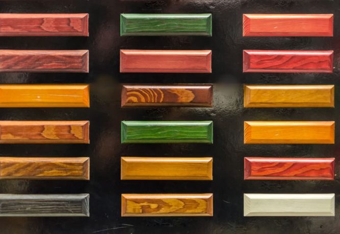 Colorful,Wood,Stain,Color,Test,Samples